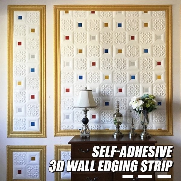 🔥 Self-Adhesive Environmental Protection 3D Wall Edging Strip (7.55 FEET/ROLL)