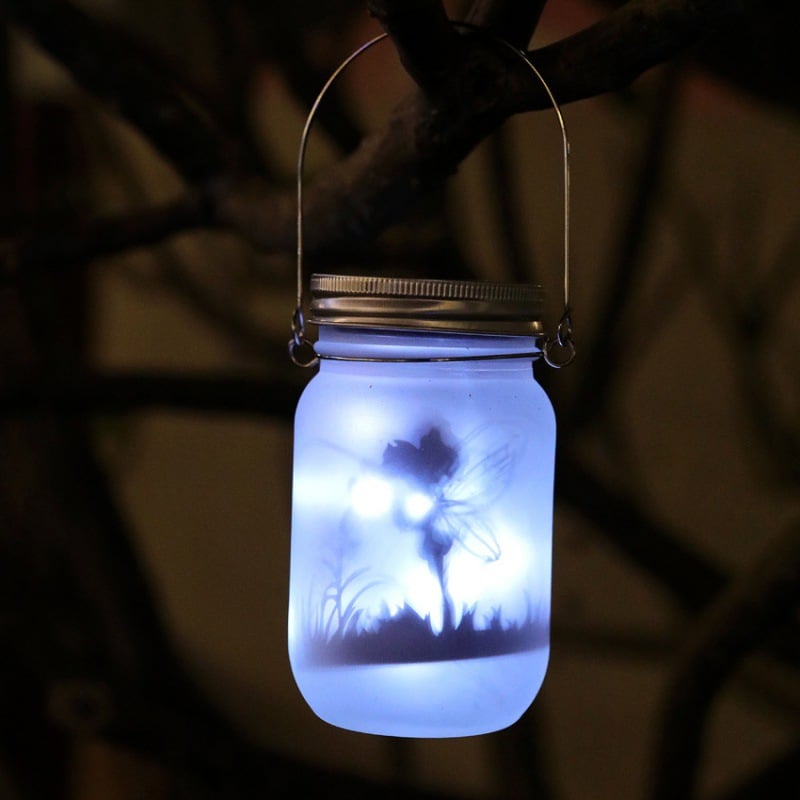 Last Day 49% OFF-Handmade Solar 20 LED Lights Fairy Firefly Starry Jar Lights