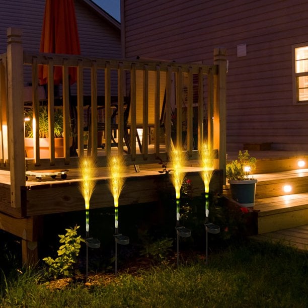 🔥Last Day 49% OFF - Solar Garden Lights Fiber Optic Reed Light