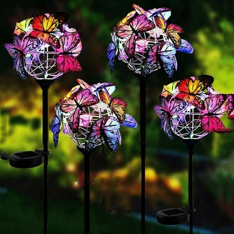 🔥Buy 1 get 1 free- Sale Ends In Today🔥Solar Stake Lights Butterflies Decor Lights (