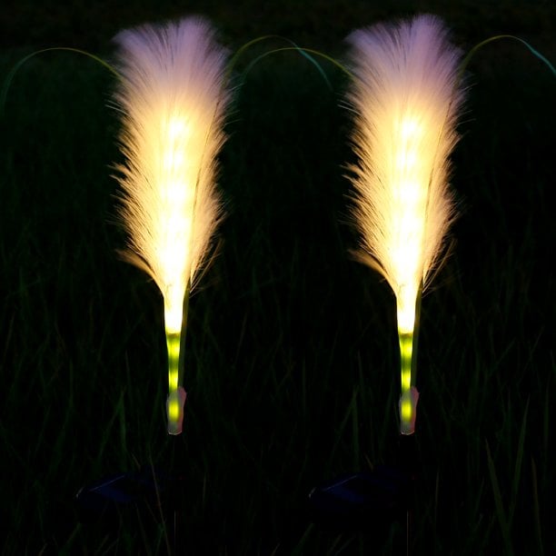 🔥Last Day 49% OFF - Solar Garden Lights Fiber Optic Reed Light