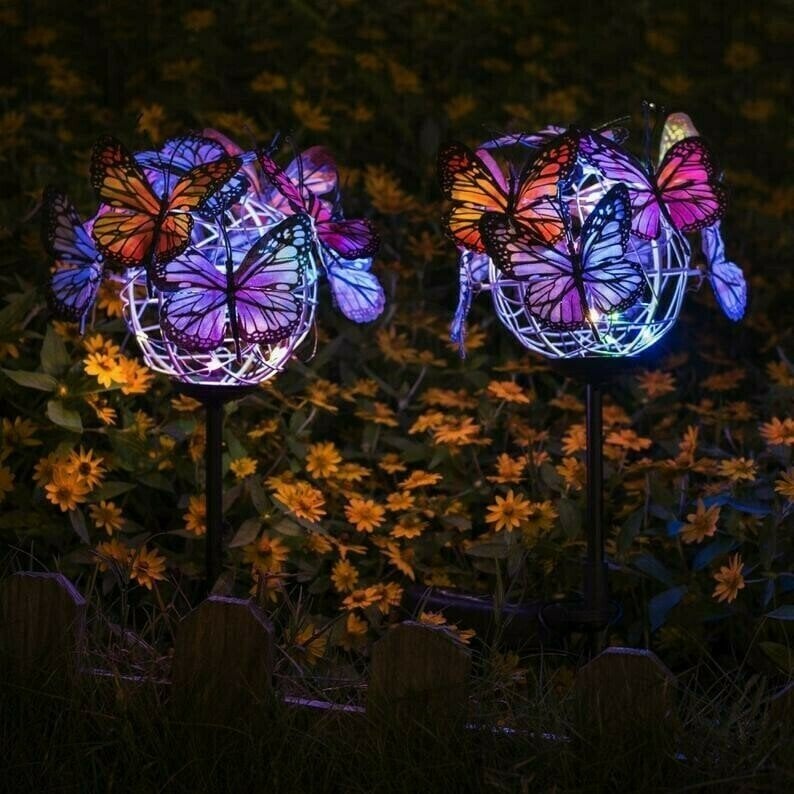 🔥Buy 1 get 1 free- Sale Ends In Today🔥Solar Stake Lights Butterflies Decor Lights (