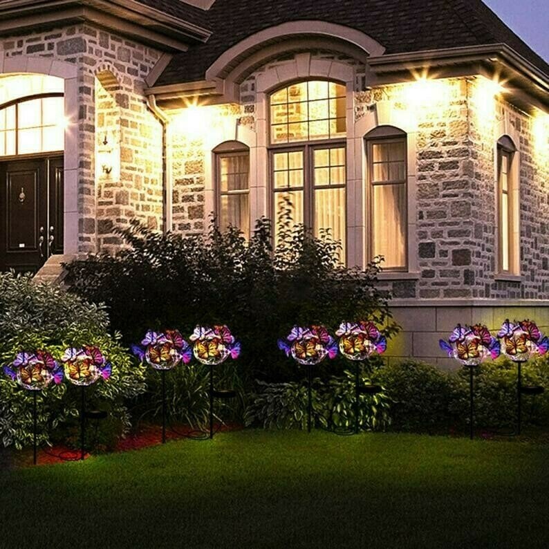 🔥Buy 1 get 1 free- Sale Ends In Today🔥Solar Stake Lights Butterflies Decor Lights (