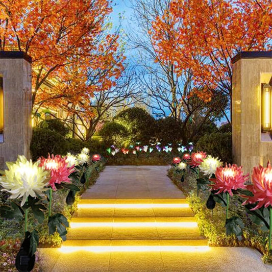 🔥Last Day 49% OFF🔥 - Chrysanthemum Solar Garden Light💐