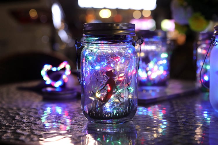 Last Day 49% OFF-Handmade Solar 20 LED Lights Fairy Firefly Starry Jar Lights