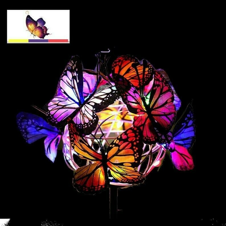 🔥Buy 1 get 1 free- Sale Ends In Today🔥Solar Stake Lights Butterflies Decor Lights (