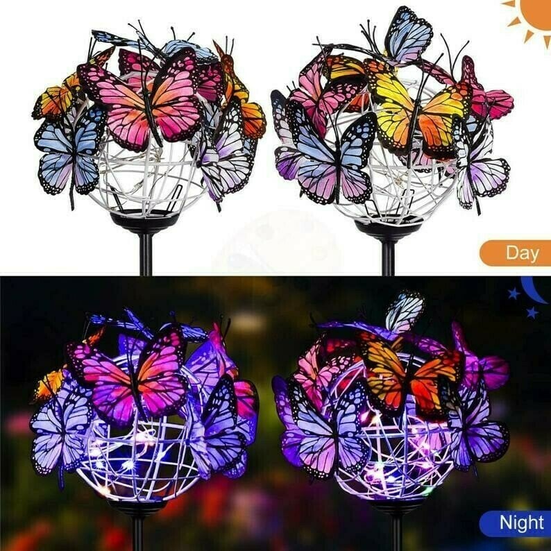 🔥Buy 1 get 1 free- Sale Ends In Today🔥Solar Stake Lights Butterflies Decor Lights (